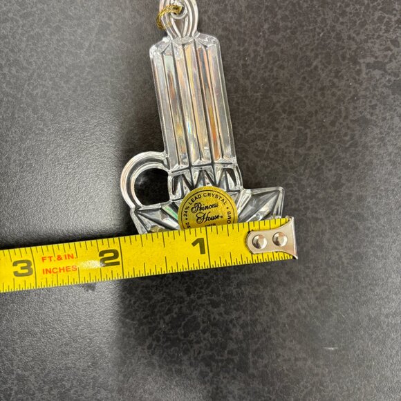 Princess House Lead Crystal Wreath, Christmas Tree & Candle Stick Set Of 3 #729 - Picture 9 of 11